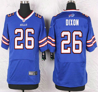 Men's Buffalo Bills #26 Boobie Dixon Royal Blue Team Color NFL Nike Elite Jersey