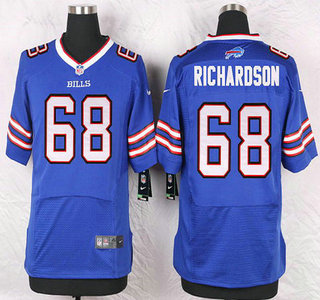 Men's Buffalo Bills #68 Cyril Richardson Royal Blue Team Color NFL Nike Elite Jersey