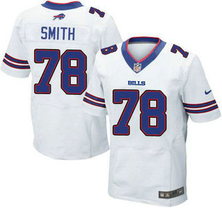 Men's Buffalo Bills #78 Bruce Smith White Retired Player NFL Nike Elite Jersey