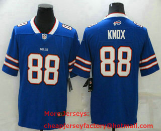 Men's Buffalo Bills #88 Dawson Knox Royal Blue 2021 Vapor Untouchable Stitched NFL Nike Limited Jersey