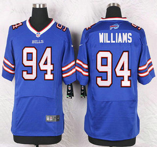 Men's Buffalo Bills #94 Mario Williams Royal Blue Team Color NFL Nike Elite Jersey