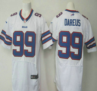 Men's Buffalo Bills #99 Marcell Dareus White Road NFL Nike Elite Jersey