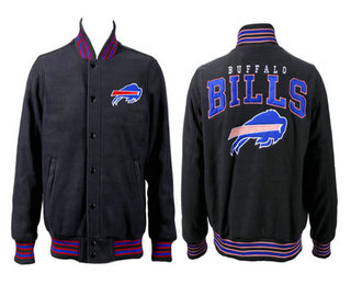 Men's Buffalo Bills Black Stitched Jacket