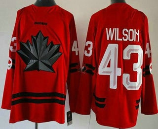 Men's Canada #43 Tom Wilson Red 2026 Olympics Authentic Jersey