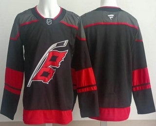 Men's Carolina Hurricanes Blank Black Authentic Jersey