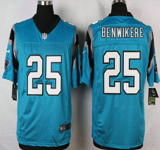 Men's Carolina Panthers #25 Bene Benwikere Light Blue Alternate NFL Nike Elite Jersey
