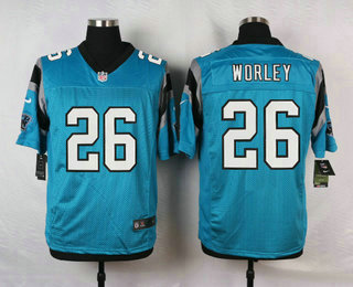 Men's Carolina Panthers #26 Daryl Worley Light Blue Alternate NFL Nike Elite Jersey