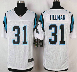 Men's Carolina Panthers #31 Charles Tillman White Road NFL Nike Elite Jersey