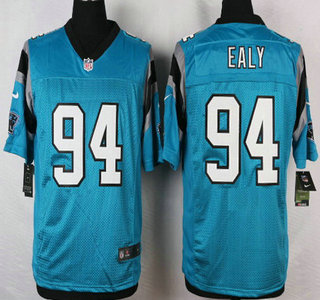 Men's Carolina Panthers #94 Kony Ealy Light Blue Alternate NFL Nike Elite Jersey