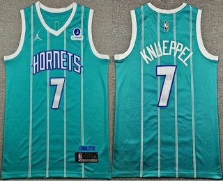 Men's Charlotte Hornets #1 Kon Knueppel Blue Icon Sponsor Swingman Jersey