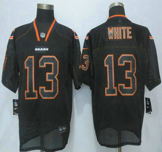 Men's Chicago Bears #13 Kevin White Nike Lights Out Black Elite Jersey