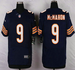 Men's Chicago Bears #9 Jim McMahon Navy Blue Retired Player NFL Nike Elite Jersey