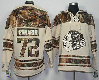 Men's Chicago Blackhawks #72 Artemi Panarin Old Time Hockey Cream With Camo Hoodie