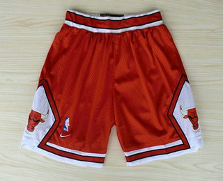 Chicago Bulls No.23 Michael Jordan Red Shorts