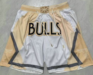 Men's Chicago Bulls White 2024 City Just Don Shorts