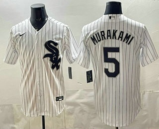 Men's Chicago White Sox #5 Munetaka Murakami White Limited Jersey