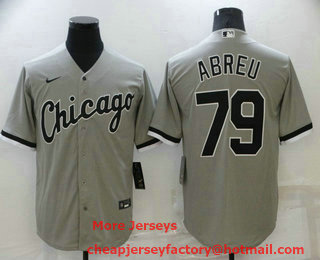 Men's Chicago White Sox #79 Jose Abreu Grey Stitched MLB Cool Base Nike Jersey