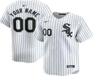 Men's Chicago White Sox Customized White Limited Jersey