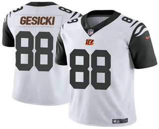 Men's Cincinnati Bengals #88 Mike Gesicki White Color Rush Stitched Jersey