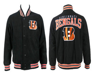 Men's Cincinnati Bengals Black Stitched Jacket