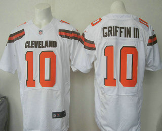 Men's Cleveland Browns #10 Robert Griffin III 2015 Nike White Elite Jersey