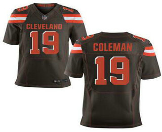 Men's Cleveland Browns #19 Corey Coleman Nike Brown Elite 2016 Draft Pick Jersey