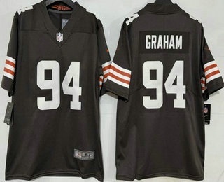 Men's Cleveland Browns #94 Mason Graham Limited Brown Vapor Jersey