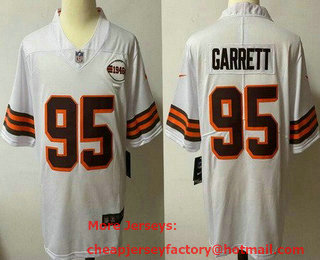 Men's Cleveland Browns #95 Myles Garrett 1946 Vapor Stitched Football Jersey