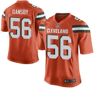 Men's Cleveland Browns #56 Karlos Dansby Orange Alternate 2015 NFL Nike Elite Jersey