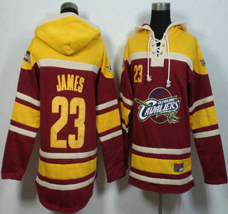 Men's Cleveland Cavaliers #23 LeBron James Red Hoody