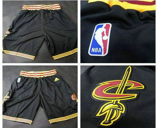 Men's Cleveland Cavaliers 2016 New Black Shorts
