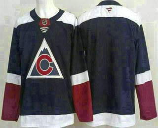 Men's Colorado Avalanche Blank Navy Authentic Jersey