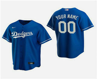 Men's Custom Los Angeles Dodgers Royal Alternate Replica Jersey