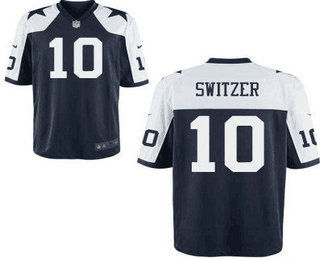 Men's Dallas Cowboys #10 Ryan Switzer Navy Blue Thanksgiving Alternate Stitched NFL Nike Elite Jersey