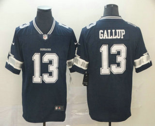 Men's Dallas Cowboys #13 Michael Gallup Navy Blue 2017 Vapor Untouchable Stitched NFL Nike Limited Jersey