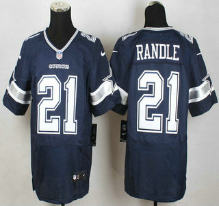 Men's Dallas Cowboys #21 Joseph Randle Nike Blue Elite Jersey