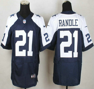 Men's Dallas Cowboys #21 Joseph Randle Nike Blue Thanksgiving Elite Jersey