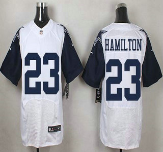 Men's Dallas Cowboys #23 Jakar Hamilton Nike White Color Rush 2015 NFL Elite Jersey