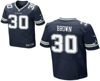 Men's Dallas Cowboys #30 Anthony Brown Navy Blue Team Color Stitched NFL Nike Elite Jersey