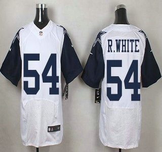 Men's Dallas Cowboys #54 Randy White Nike White Color Rush 2015 NFL Elite Jersey