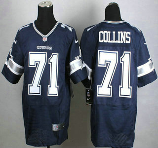 Men's Dallas Cowboys #71 La'el Collins Nike Blue Elite Jersey
