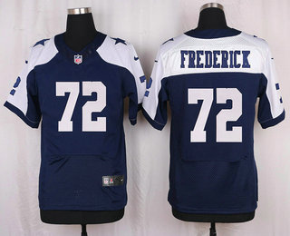 Men's Dallas Cowboys #72 Travis Frederick Navy Blue Thanksgiving Alternate NFL Nike Elite Jersey