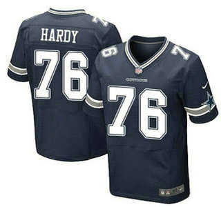 Men's Dallas Cowboys #76 Greg Hardy Navy Blue Team Color NFL Nike Elite Jersey