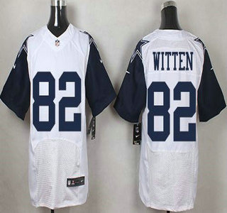 Men's Dallas Cowboys #82 Jason Witten Nike White Color Rush 2015 NFL Elite Jersey