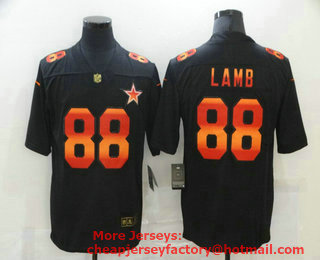 Men's Dallas Cowboys #88 CeeDee Lamb Black 2020 Colorful Vapor Fashion Limited Nike NFL Jersey