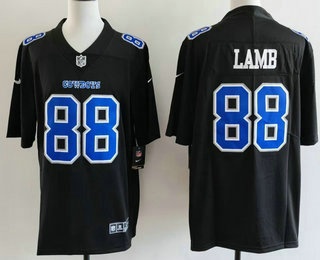 Men's Dallas Cowboys #88 CeeDee Lamb Limited Black Fashion Vapor Jersey
