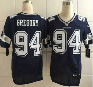 Men's Dallas Cowboys #94 Randy Gregory Nike Blue Elite Jersey