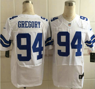 Men's Dallas Cowboys #94 Randy Gregory Nike White Elite Jersey