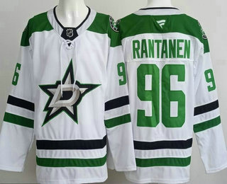 Men's Dallas Stars #96 Mikko Rantanen White Authentic Jersey