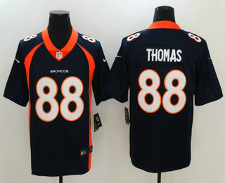 Men's Denver Broncos #88 Demaryius Thomas Navy Blue 2017 Vapor Untouchable Stitched NFL Nike Limited Jersey